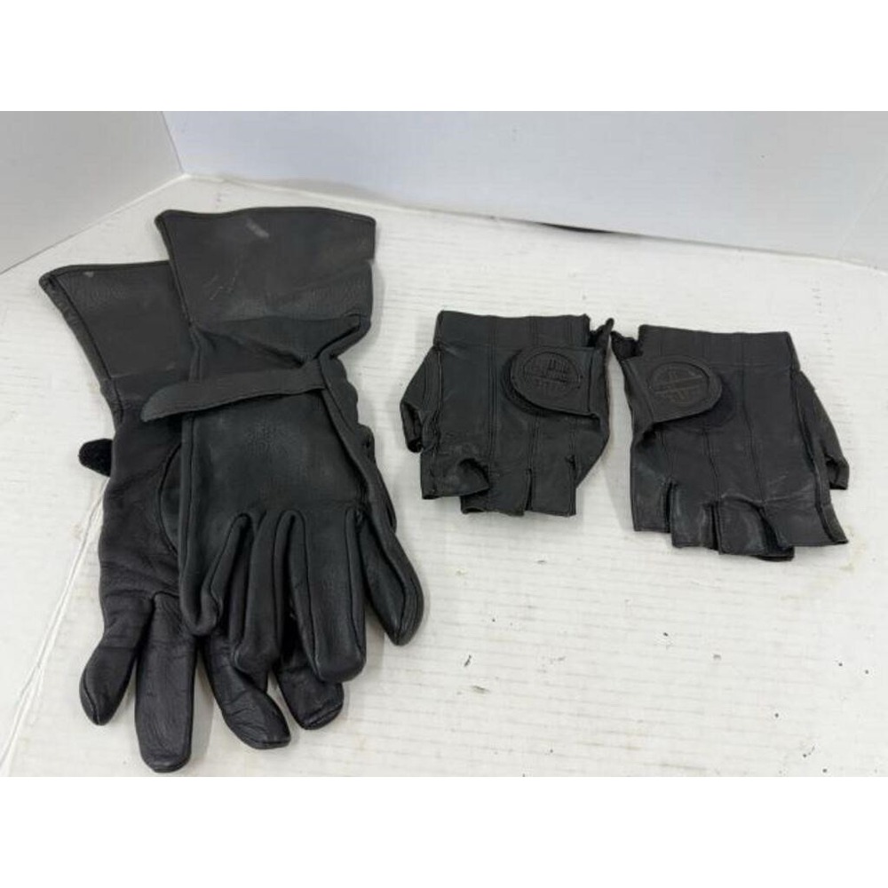 Harley Davidson Fingerless Gloves Lg Leather Ridimg Gloves & Unbranded Gloves
